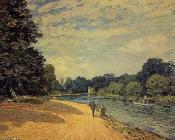 阿尔弗莱德 西斯莱 : The Thames with Hampton Court